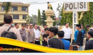 Kapolres Bungo AKBP Zamri Elfino Temui Massa Aksi Unjuk Rasa dari Aliansi PMII